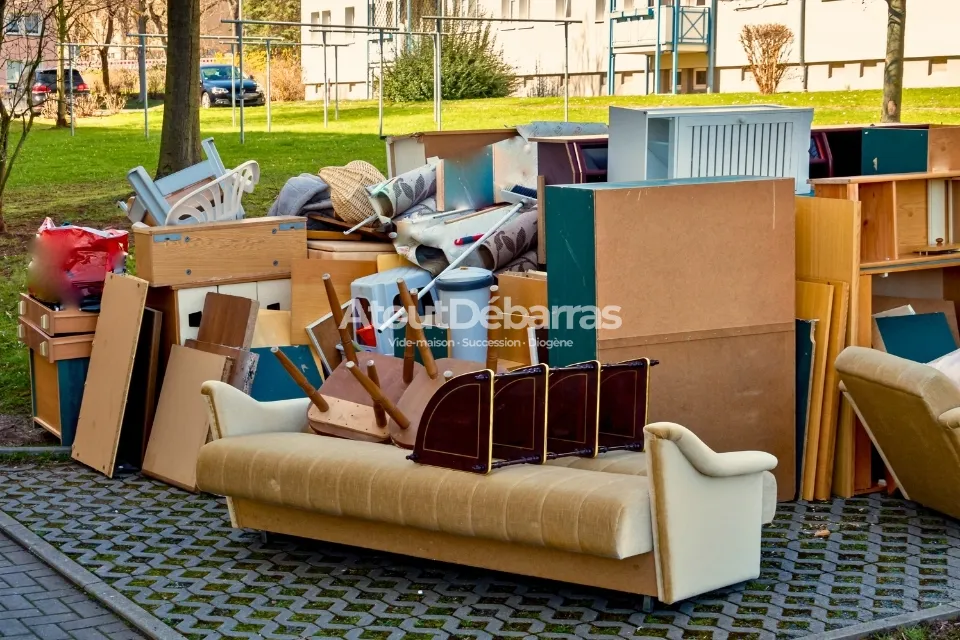 Photo de mobiliers, meubles, encombrants pour le débarras appartement proche de Beauvais dans l'Oise